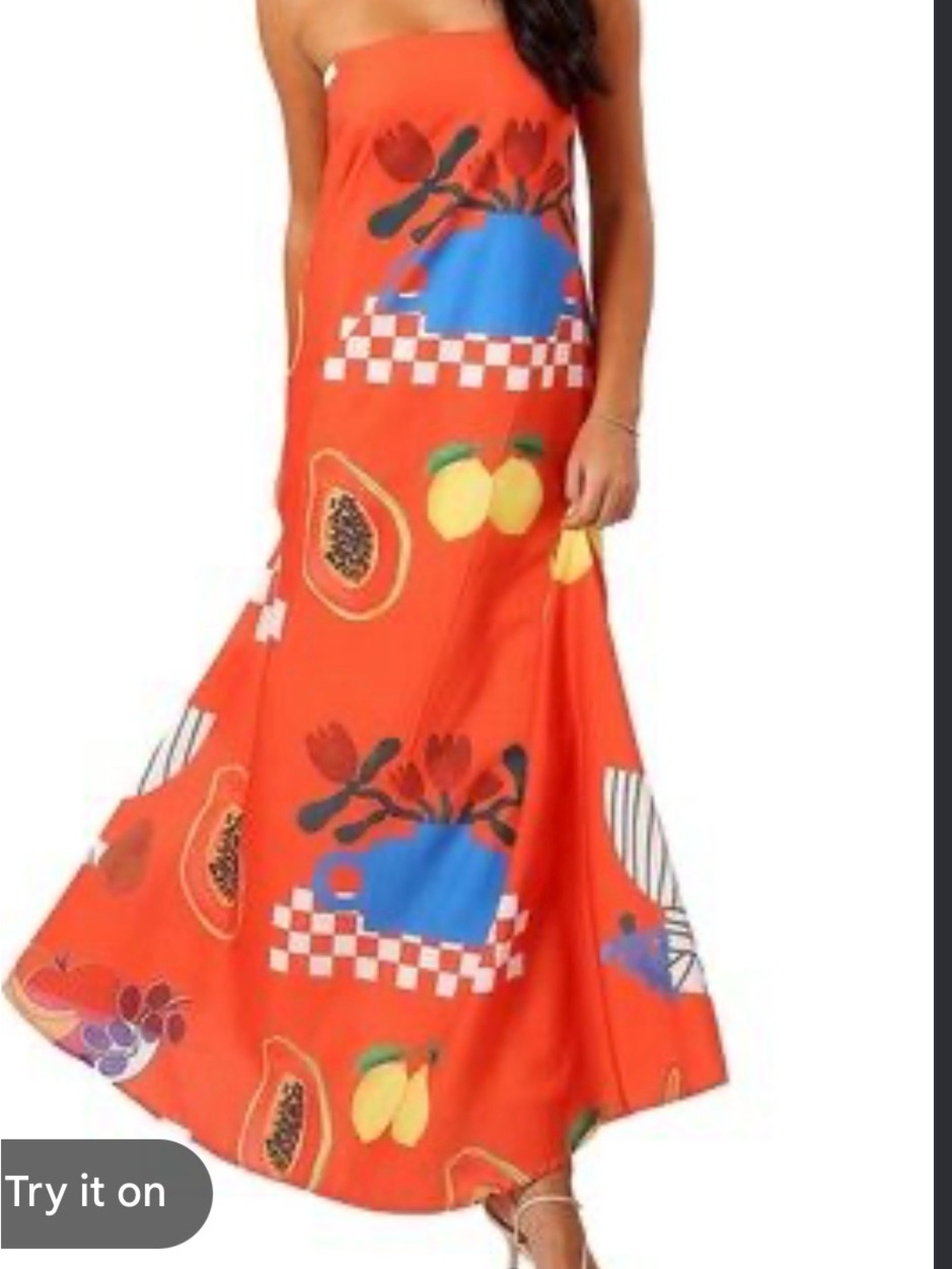 Petal and Pup Women's Seville Maxi Dress Medium 100% Cotton Strapless